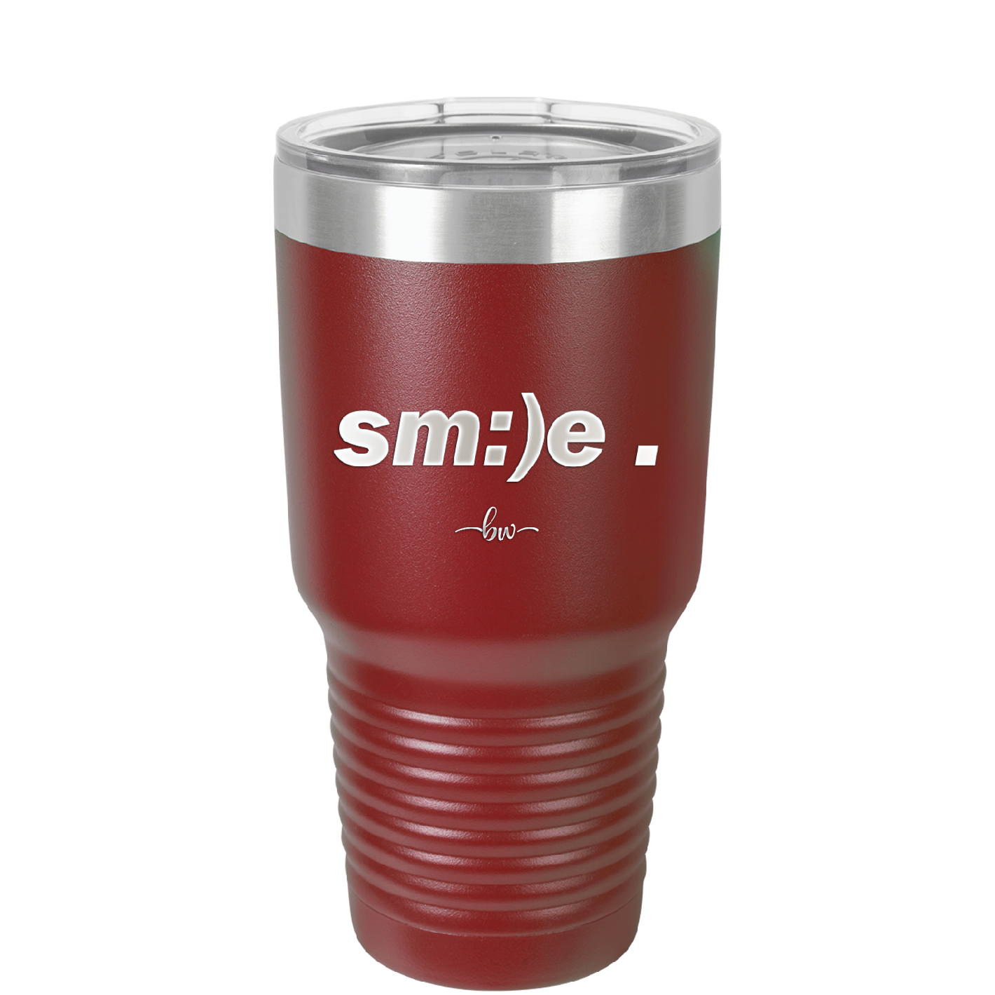 Smile - Laser Engraved Stainless Steel Drinkware - 1596 -