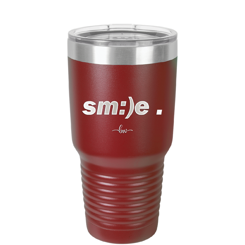 Smile - Laser Engraved Stainless Steel Drinkware - 1596 -