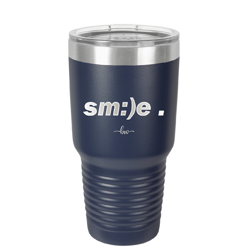 Smile - Laser Engraved Stainless Steel Drinkware - 1596 -