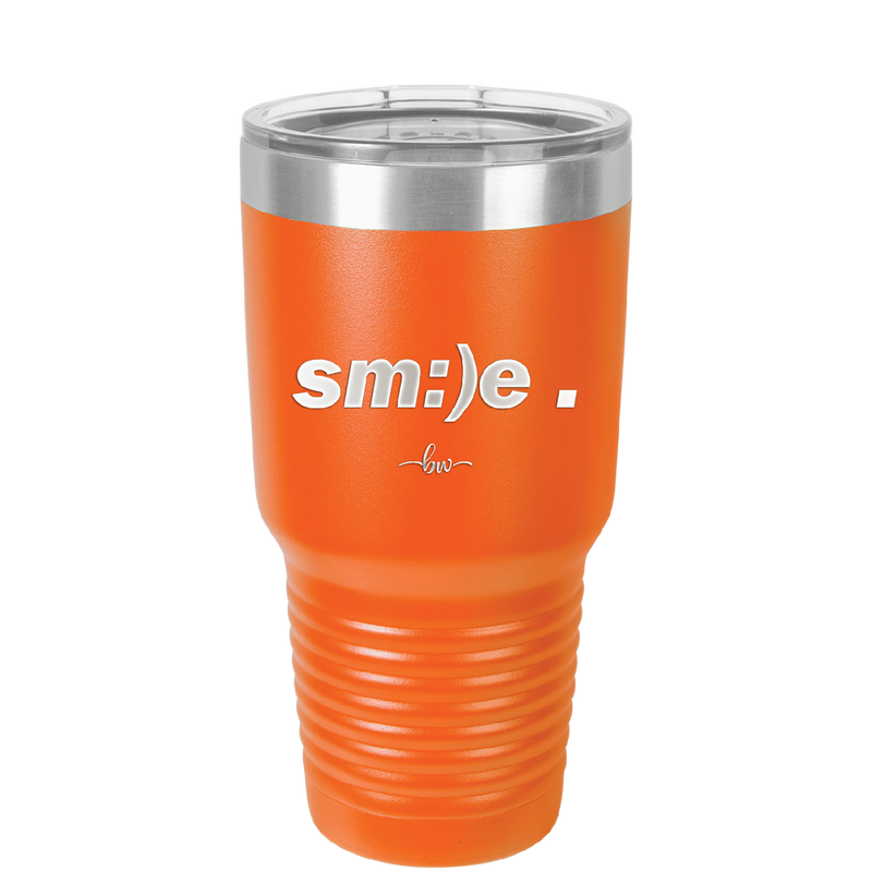 Smile - Laser Engraved Stainless Steel Drinkware - 1596 -