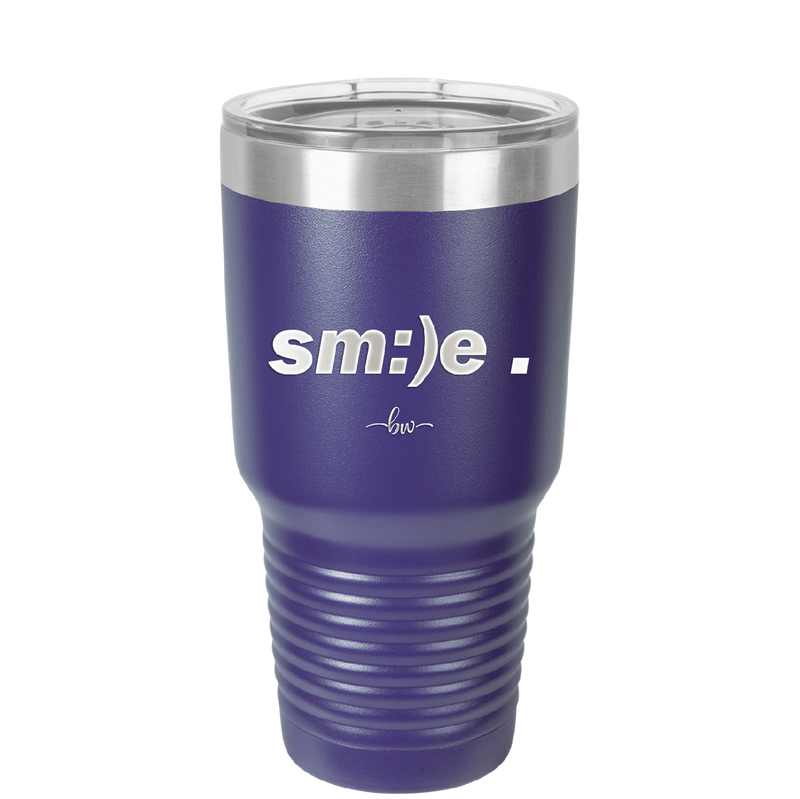 Smile - Laser Engraved Stainless Steel Drinkware - 1596 -
