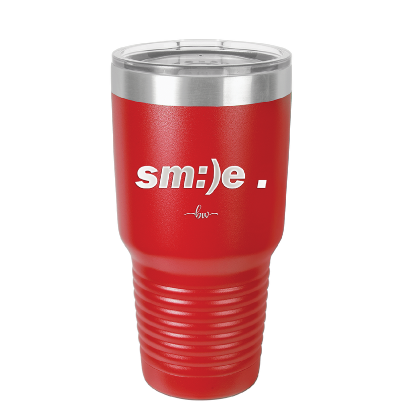 Smile - Laser Engraved Stainless Steel Drinkware - 1596 -