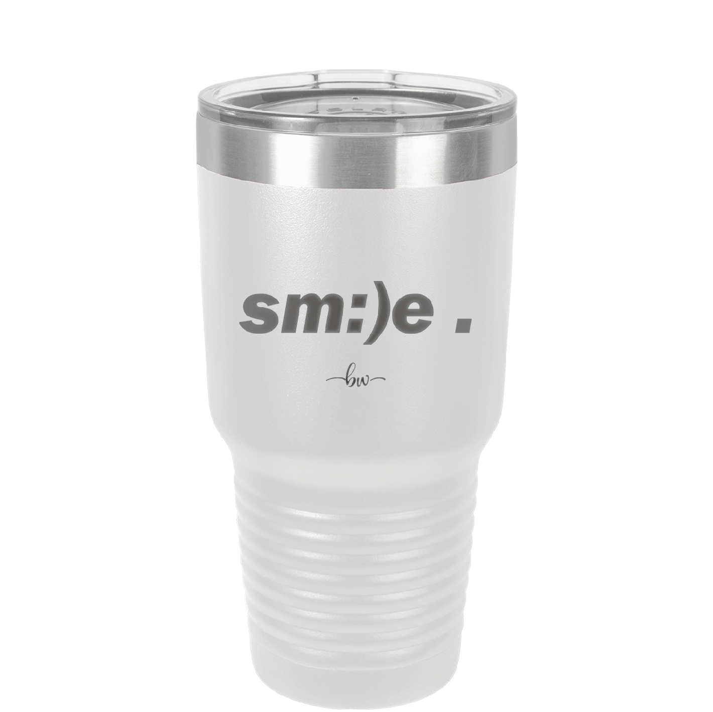 Smile - Laser Engraved Stainless Steel Drinkware - 1596 -