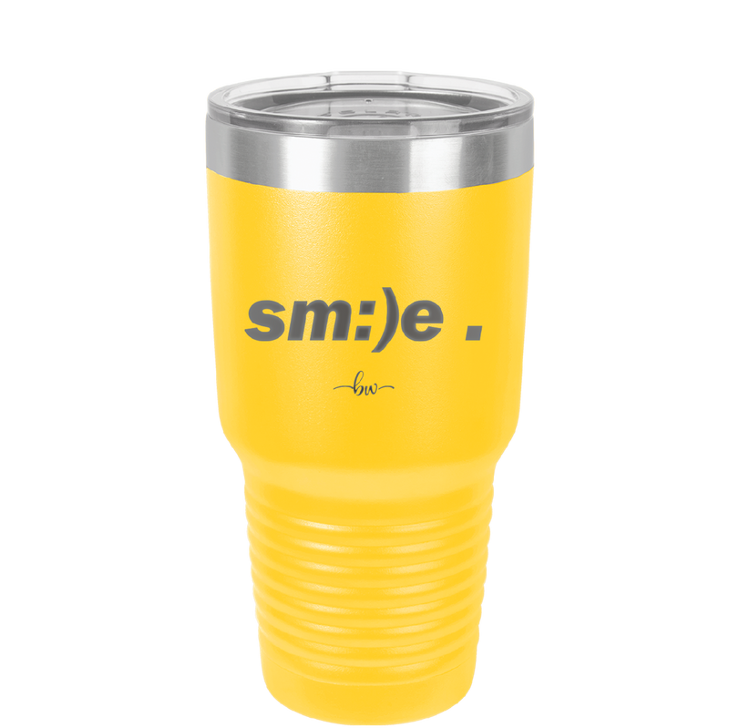 Smile - Laser Engraved Stainless Steel Drinkware - 1596 -