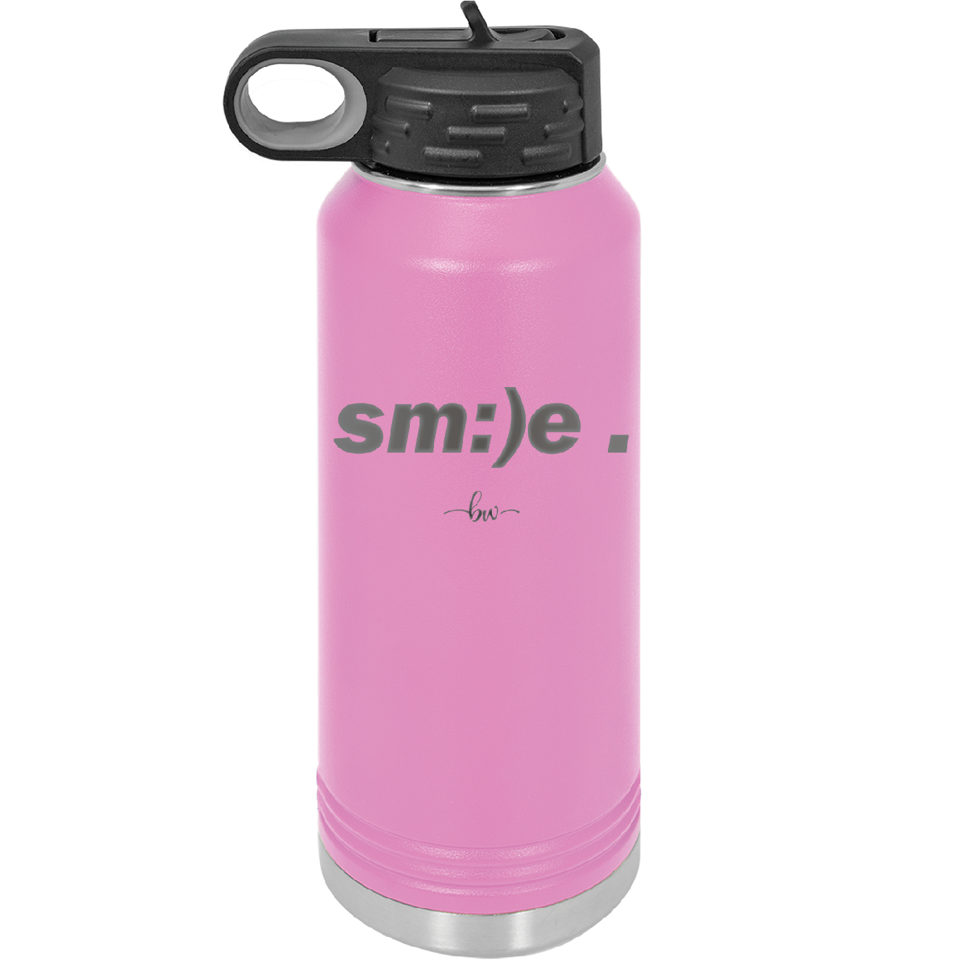 Smile - Laser Engraved Stainless Steel Drinkware - 1596 -