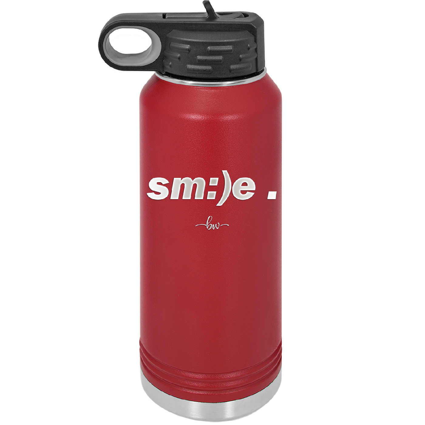 Smile - Laser Engraved Stainless Steel Drinkware - 1596 -