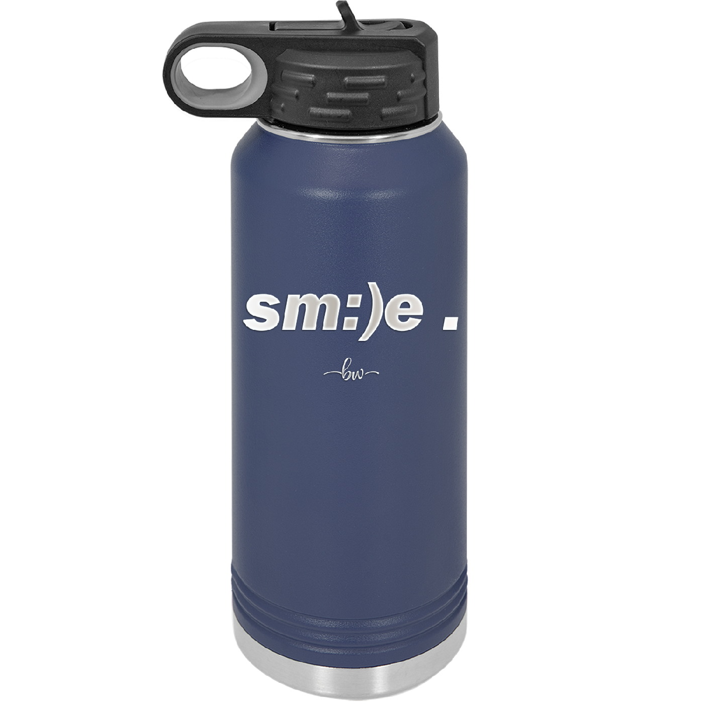 Smile - Laser Engraved Stainless Steel Drinkware - 1596 -