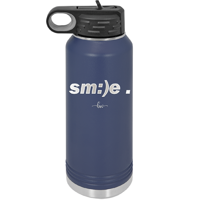 Smile - Laser Engraved Stainless Steel Drinkware - 1596 -