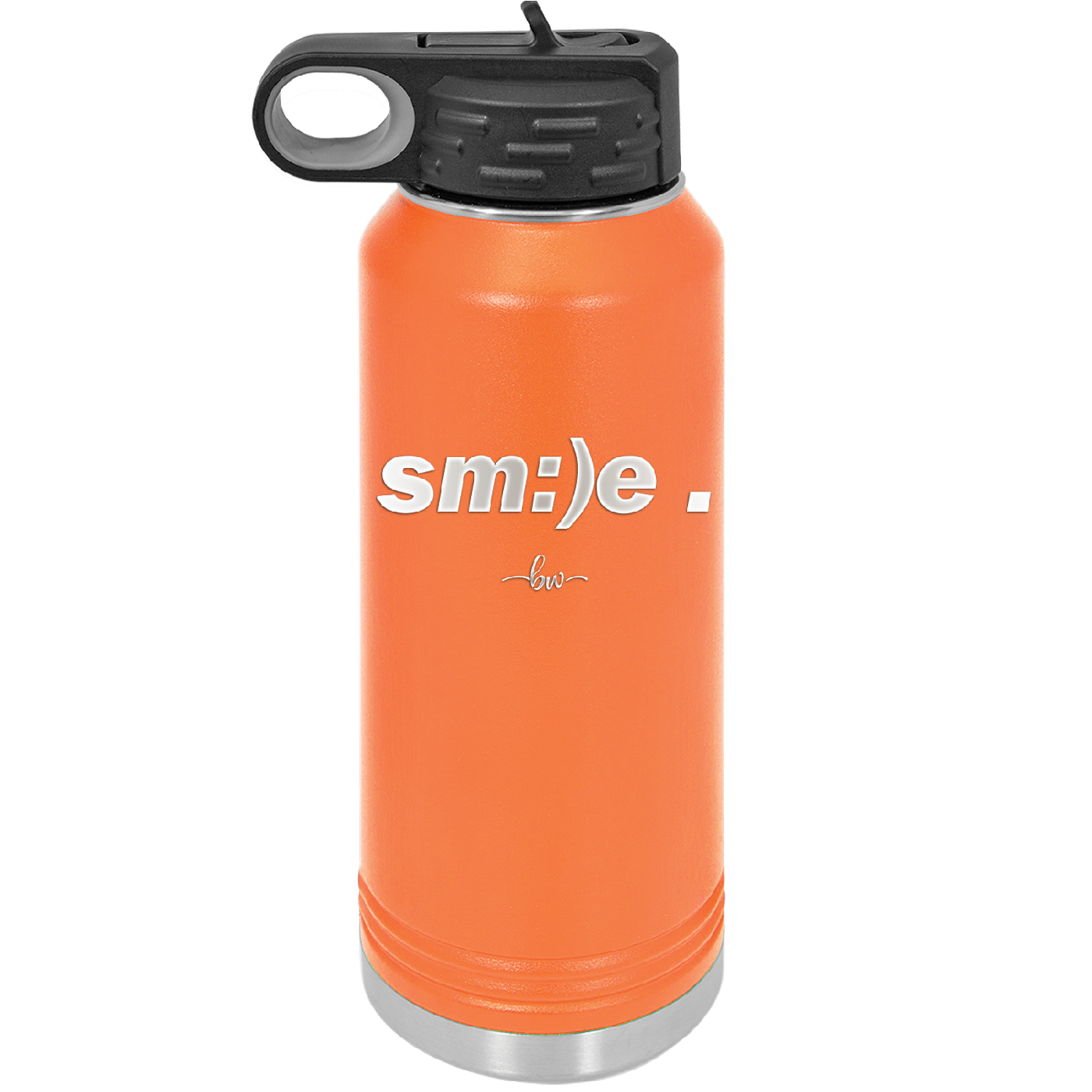 Smile - Laser Engraved Stainless Steel Drinkware - 1596 -