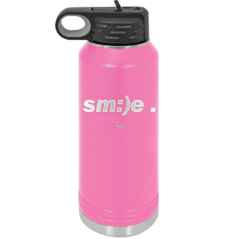 Smile - Laser Engraved Stainless Steel Drinkware - 1596 -
