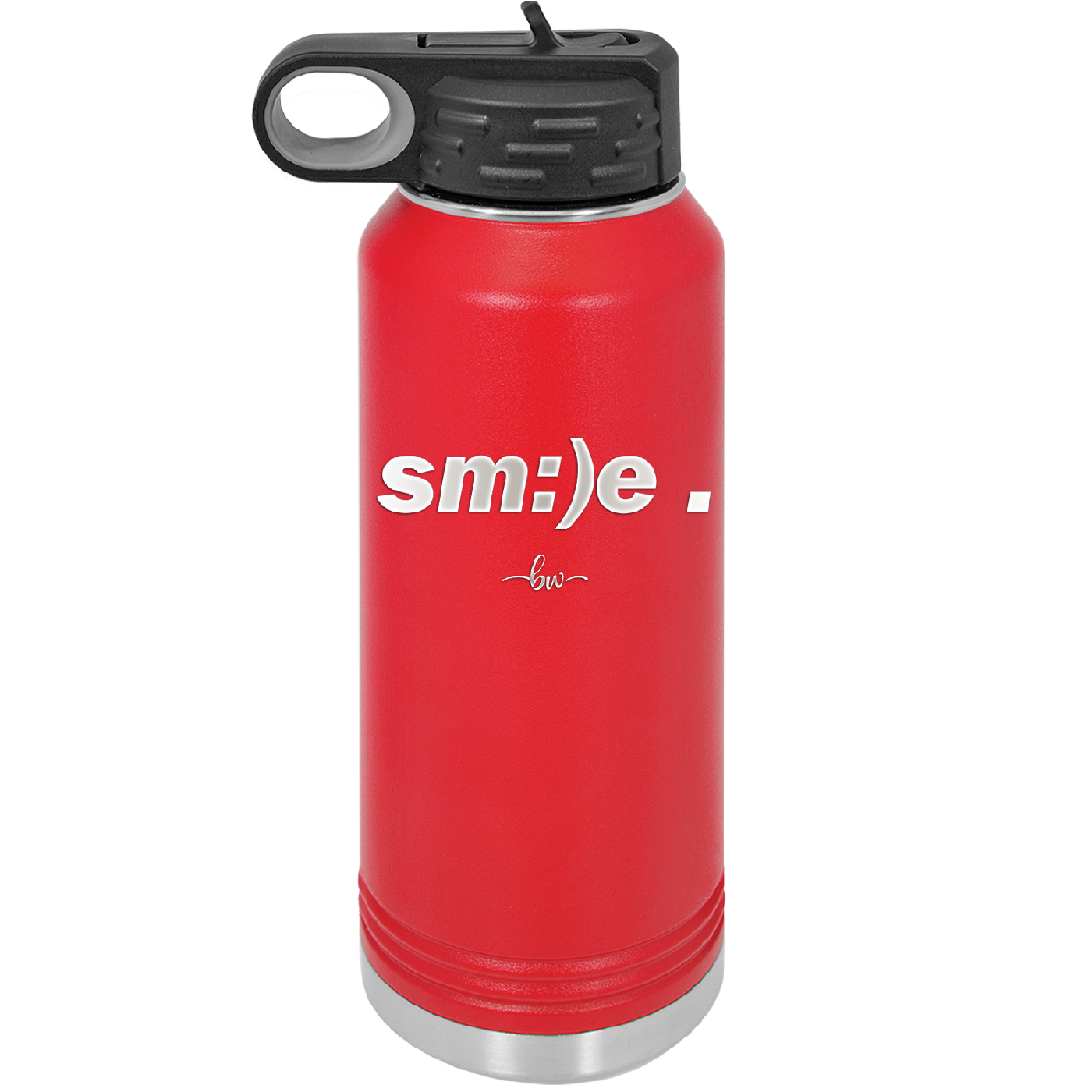 Smile - Laser Engraved Stainless Steel Drinkware - 1596 -