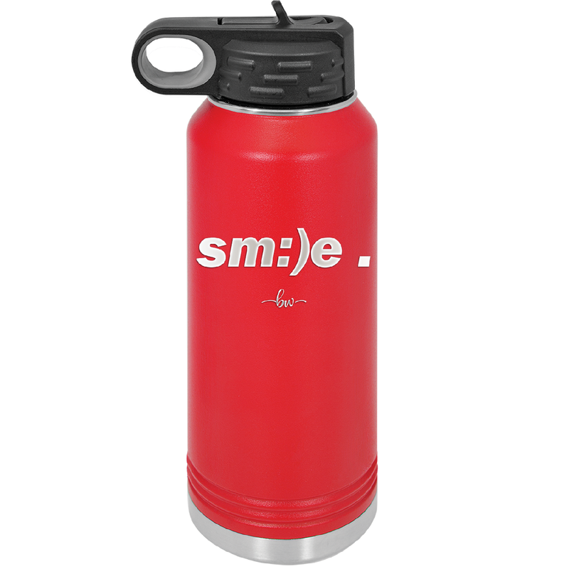 Smile - Laser Engraved Stainless Steel Drinkware - 1596 -