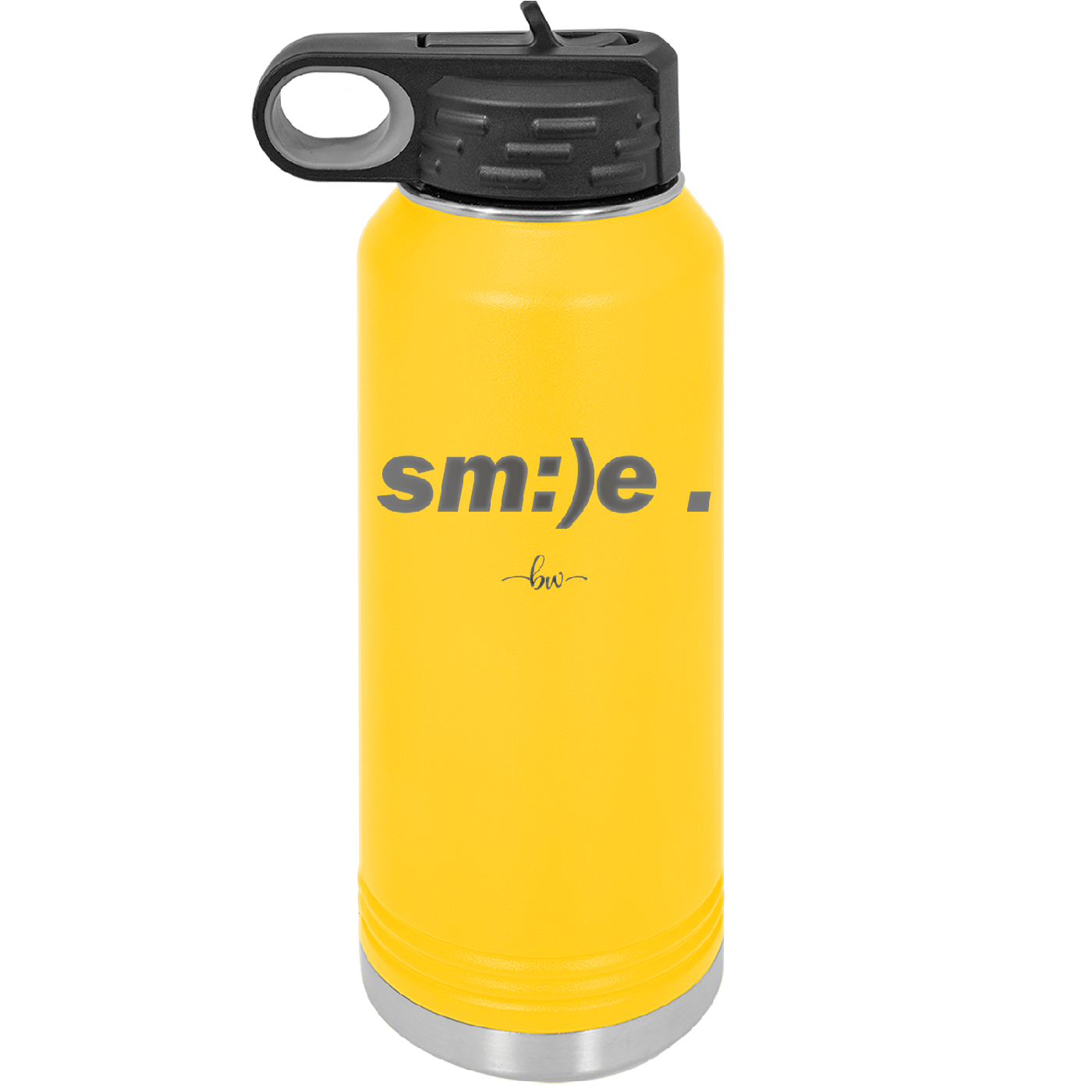 Smile - Laser Engraved Stainless Steel Drinkware - 1596 -