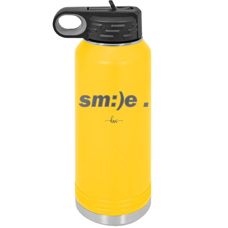 Smile - Laser Engraved Stainless Steel Drinkware - 1596 -