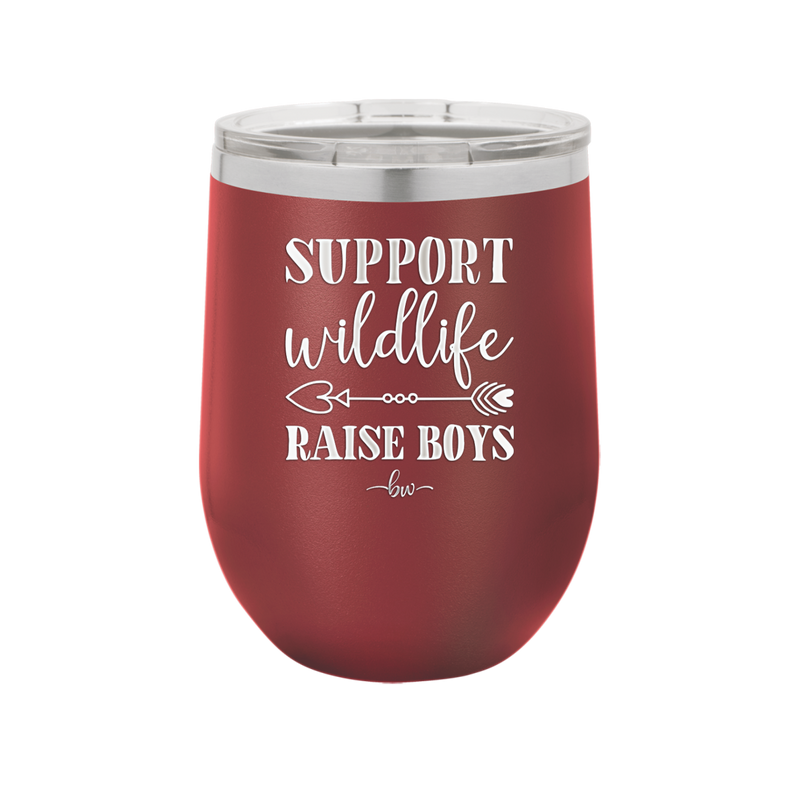 Support Wildlife Raise Boys - Laser Engraved Stainless Steel Drinkware - 1598 -