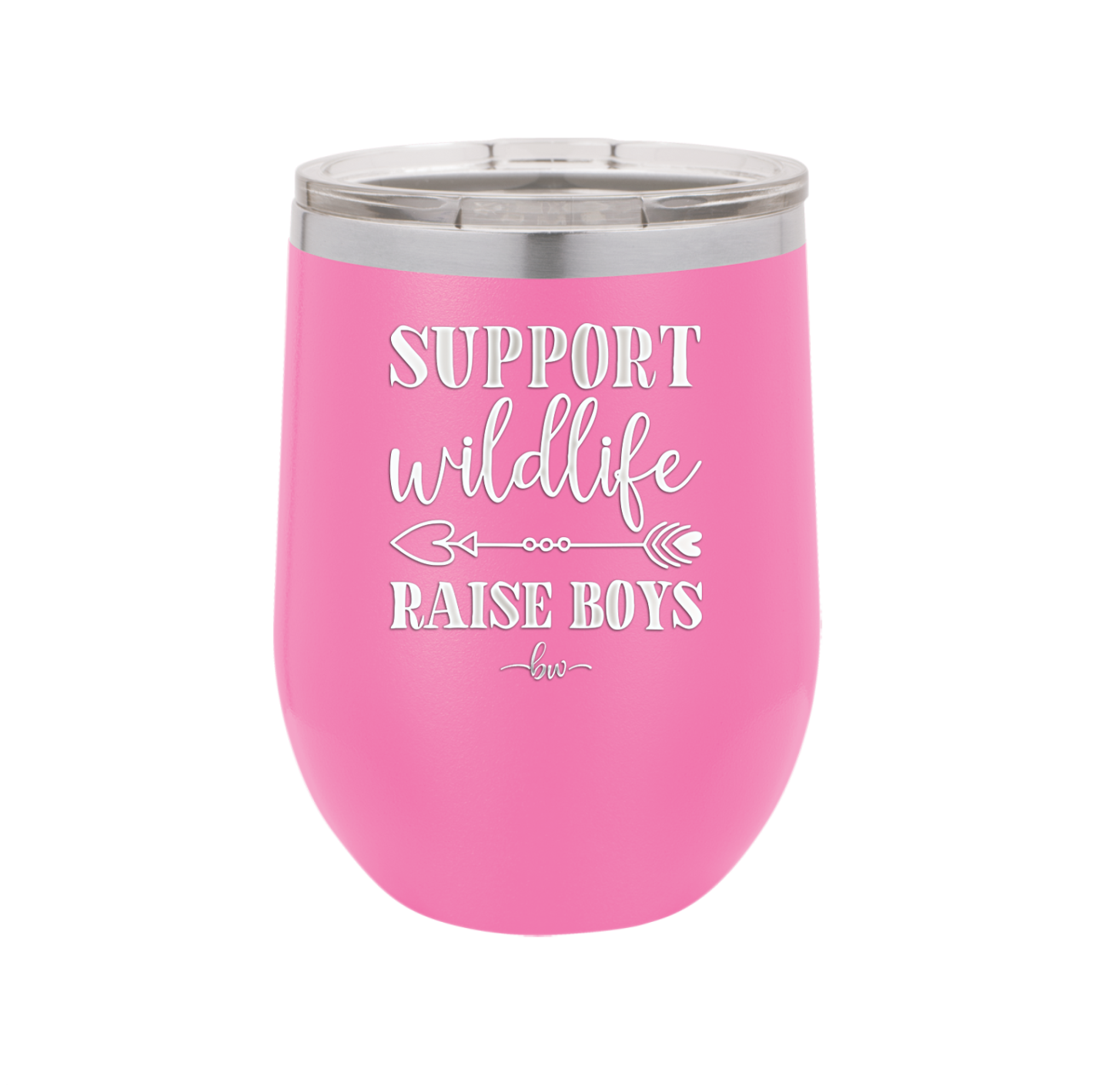 Support Wildlife Raise Boys - Laser Engraved Stainless Steel Drinkware - 1598 -