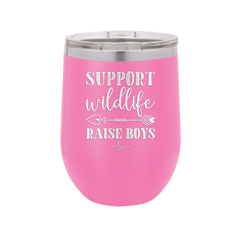Support Wildlife Raise Boys - Laser Engraved Stainless Steel Drinkware - 1598 -