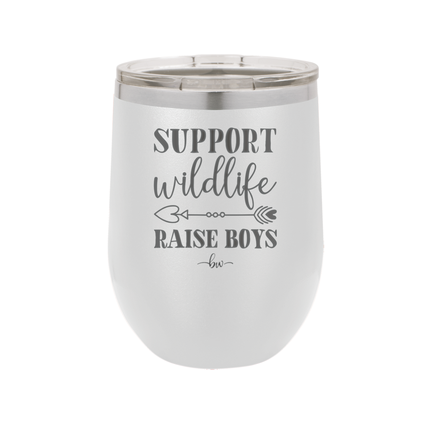 Support Wildlife Raise Boys - Laser Engraved Stainless Steel Drinkware - 1598 -