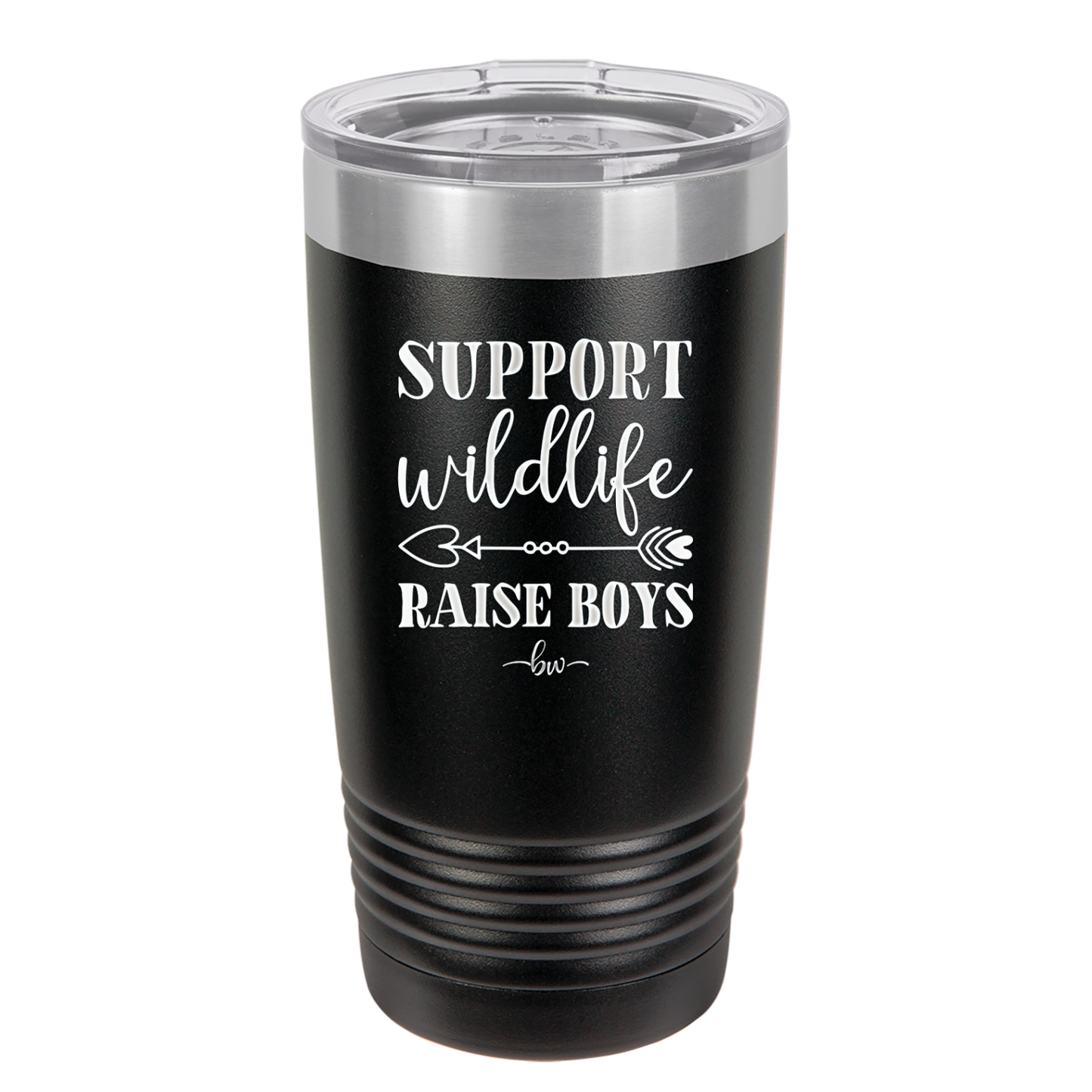 Support Wildlife Raise Boys - Laser Engraved Stainless Steel Drinkware - 1598 -