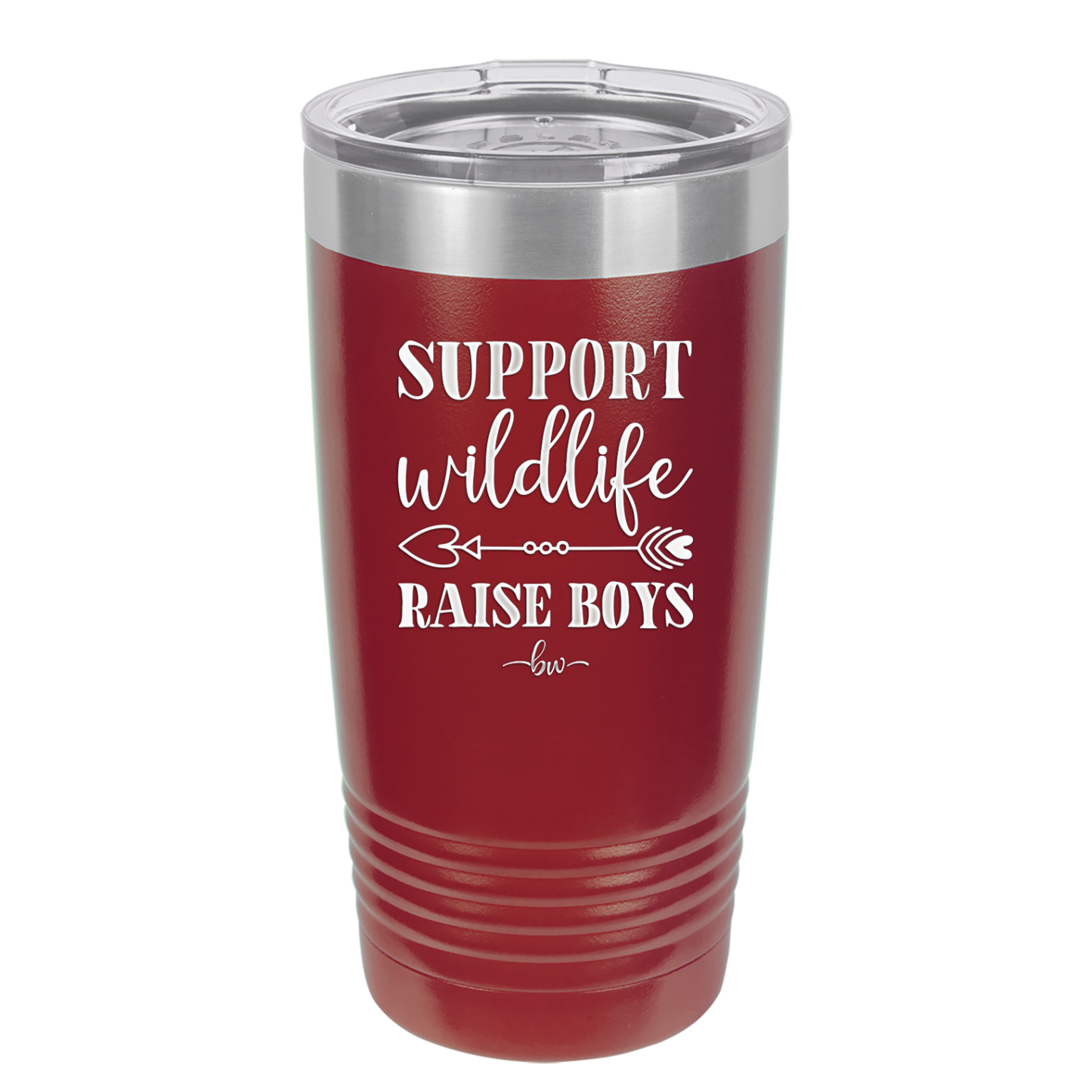 Support Wildlife Raise Boys - Laser Engraved Stainless Steel Drinkware - 1598 -