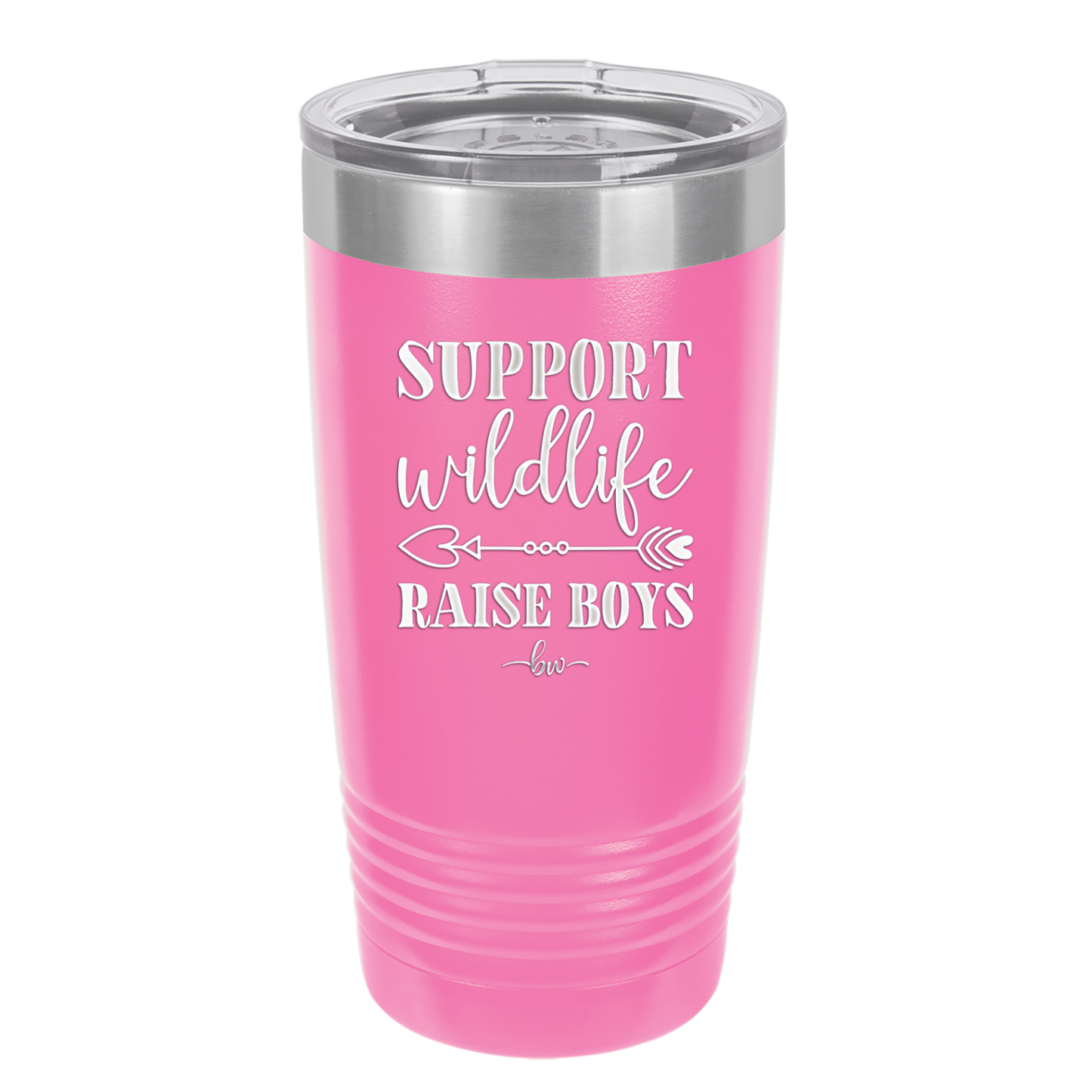 Support Wildlife Raise Boys - Laser Engraved Stainless Steel Drinkware - 1598 -