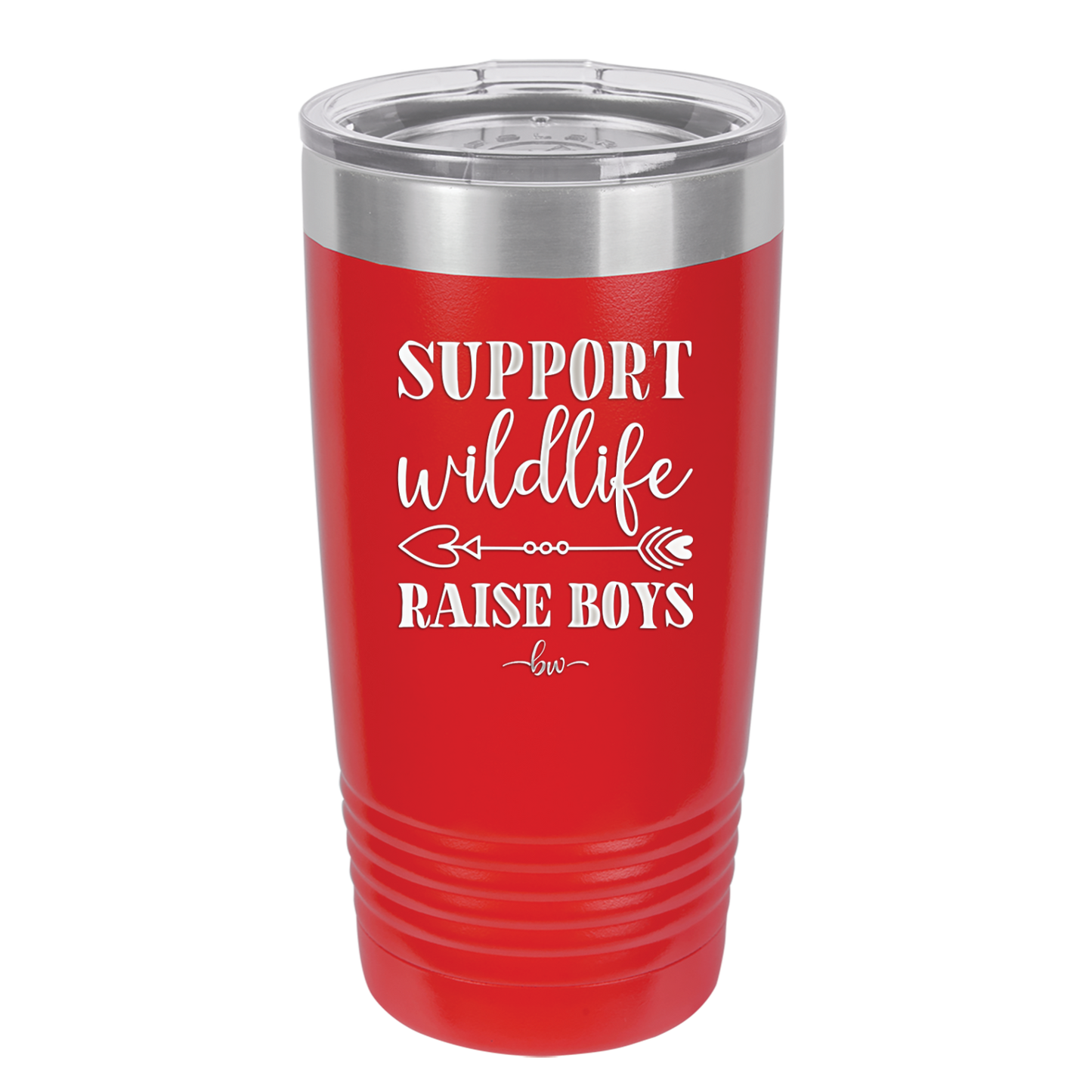 Support Wildlife Raise Boys - Laser Engraved Stainless Steel Drinkware - 1598 -
