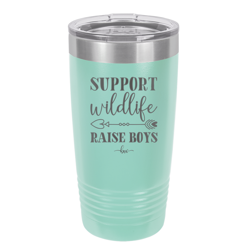 Support Wildlife Raise Boys - Laser Engraved Stainless Steel Drinkware - 1598 -