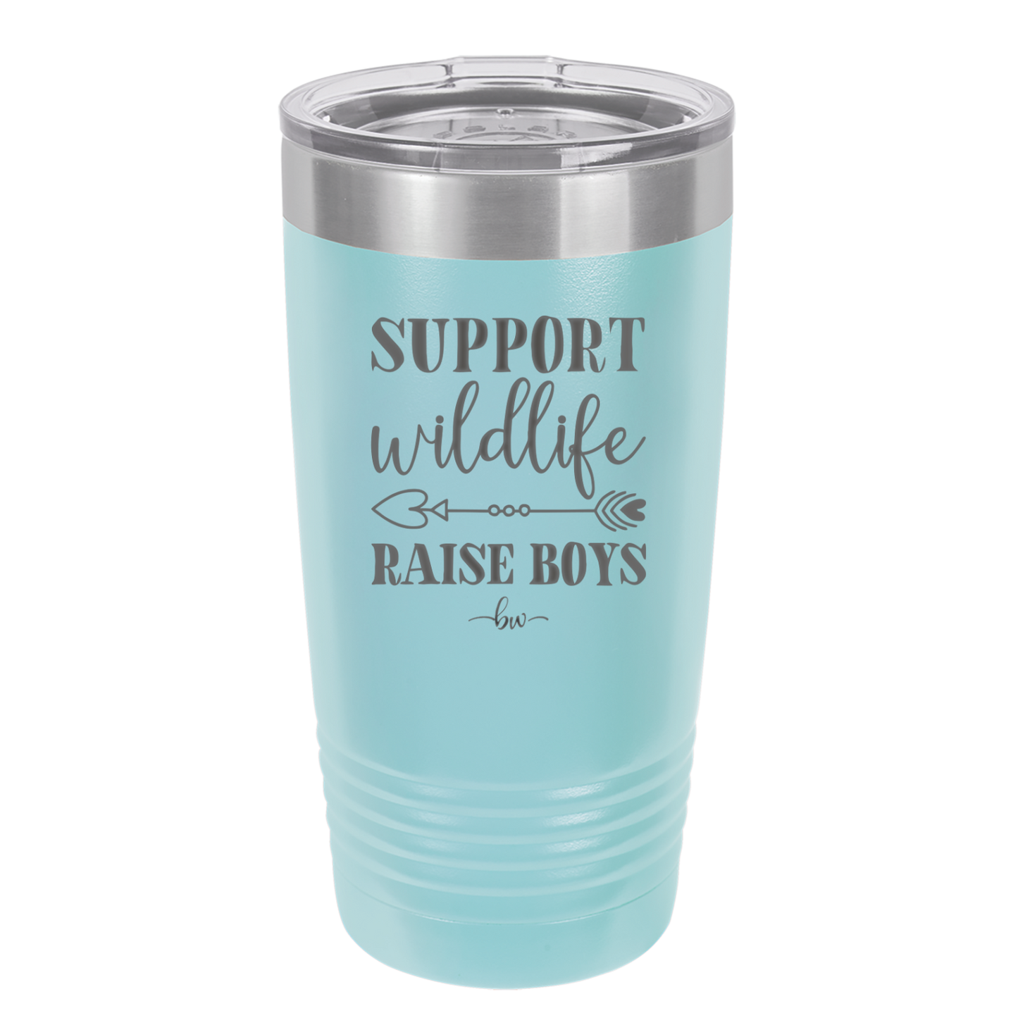 Support Wildlife Raise Boys - Laser Engraved Stainless Steel Drinkware - 1598 -