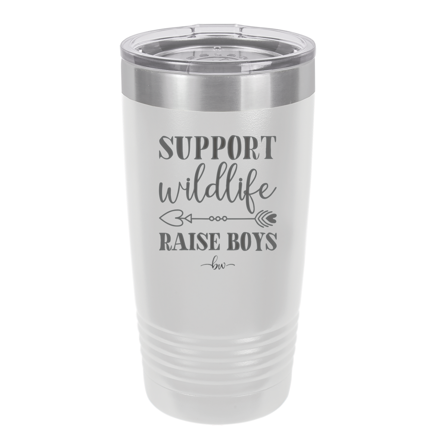 Support Wildlife Raise Boys - Laser Engraved Stainless Steel Drinkware - 1598 -