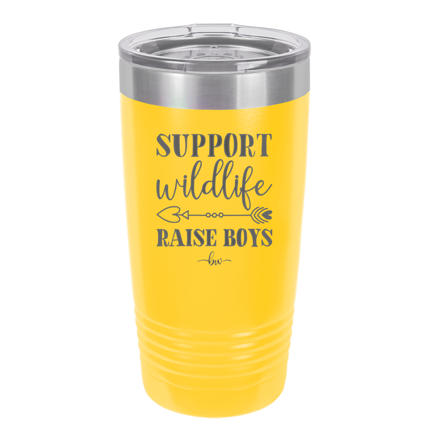 Support Wildlife Raise Boys - Laser Engraved Stainless Steel Drinkware - 1598 -