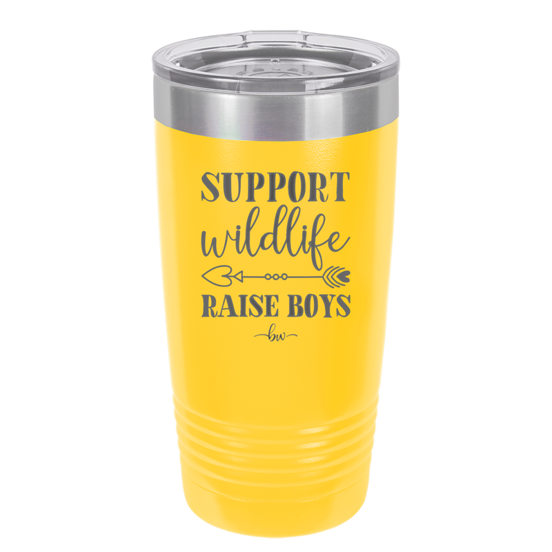 Support Wildlife Raise Boys - Laser Engraved Stainless Steel Drinkware - 1598 -