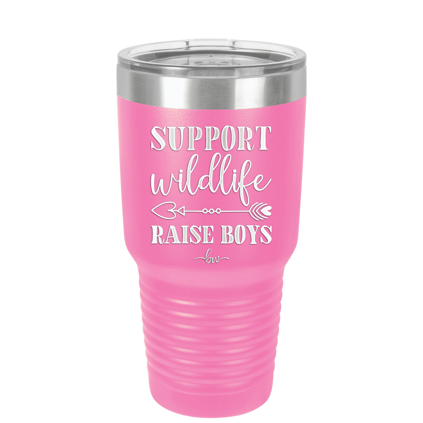 Support Wildlife Raise Boys - Laser Engraved Stainless Steel Drinkware - 1598 -