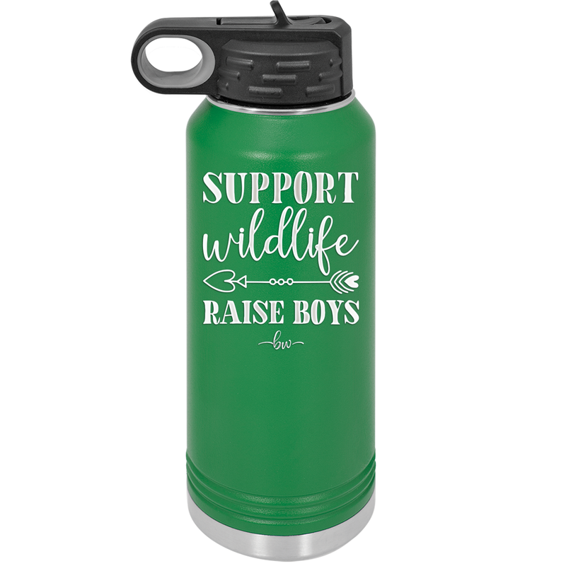 Support Wildlife Raise Boys - Laser Engraved Stainless Steel Drinkware - 1598 -