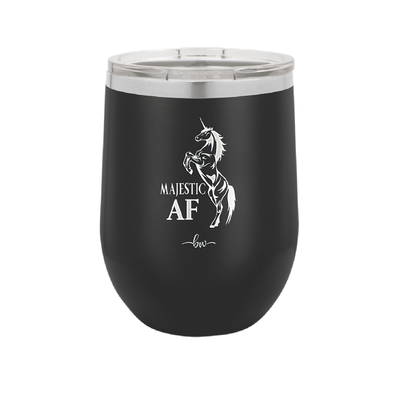 Majestic AF Unicorn - Laser Engraved Stainless Steel Drinkware - 1608 -