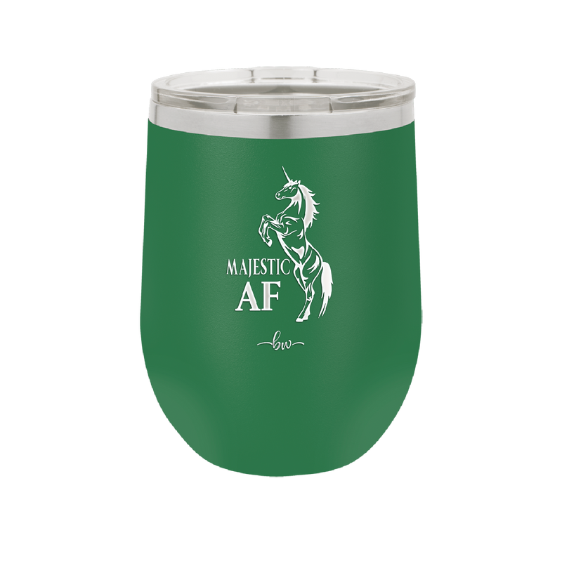Majestic AF Unicorn - Laser Engraved Stainless Steel Drinkware - 1608 -