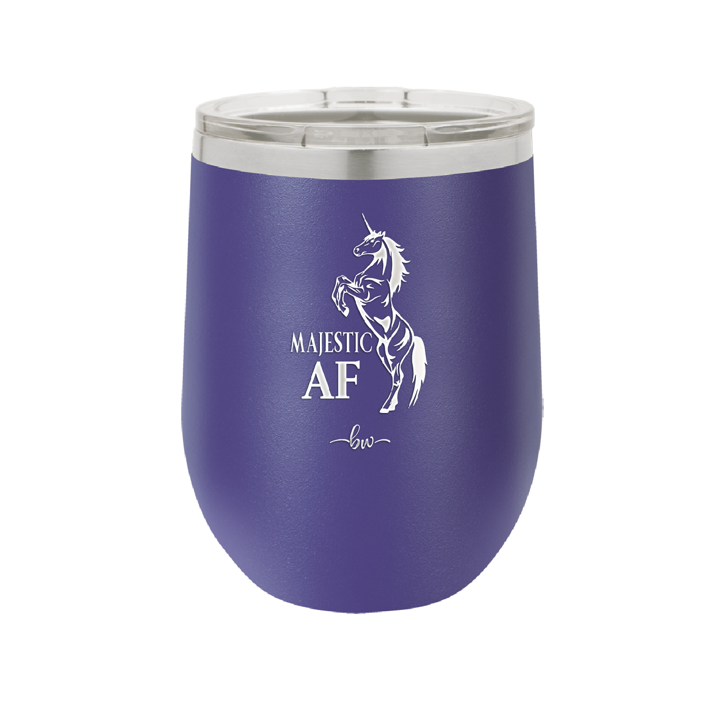 Majestic AF Unicorn - Laser Engraved Stainless Steel Drinkware - 1608 -