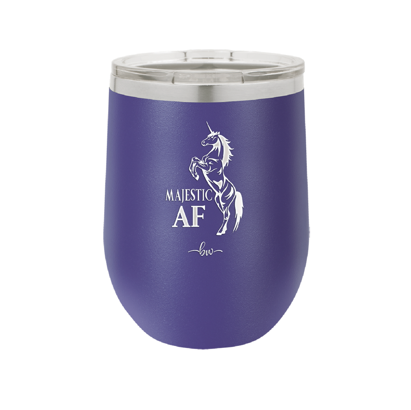 Majestic AF Unicorn - Laser Engraved Stainless Steel Drinkware - 1608 -