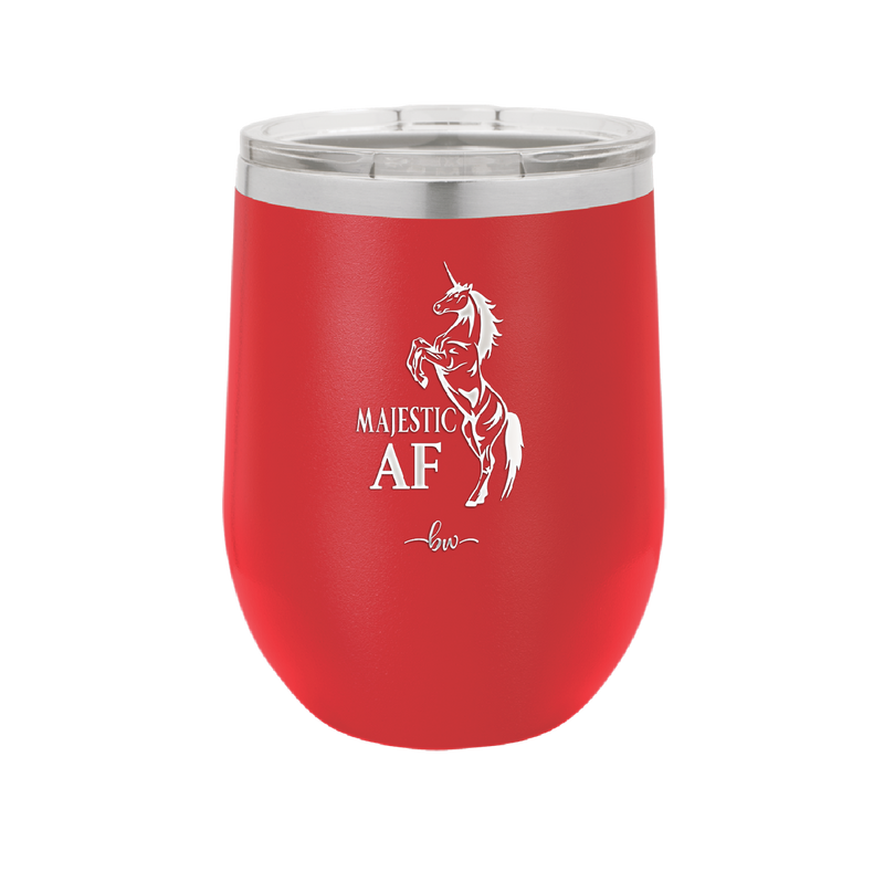 Majestic AF Unicorn - Laser Engraved Stainless Steel Drinkware - 1608 -
