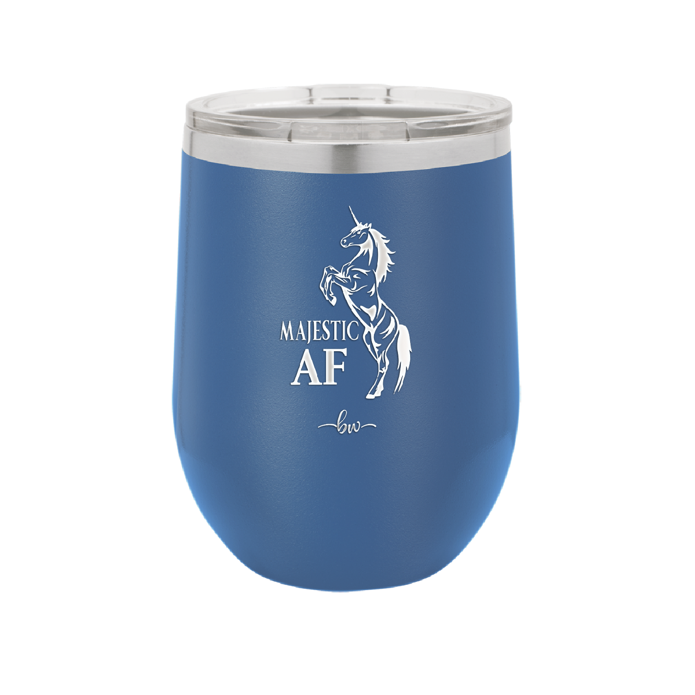 Majestic AF Unicorn - Laser Engraved Stainless Steel Drinkware - 1608 -