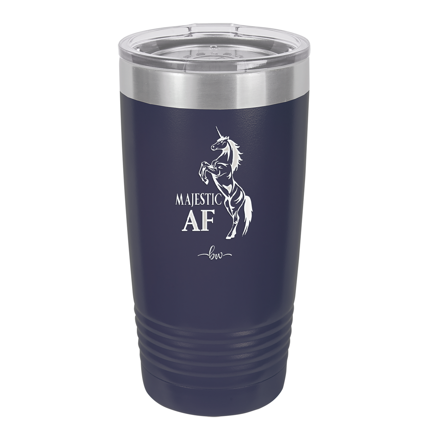 Majestic AF Unicorn - Laser Engraved Stainless Steel Drinkware - 1608 -
