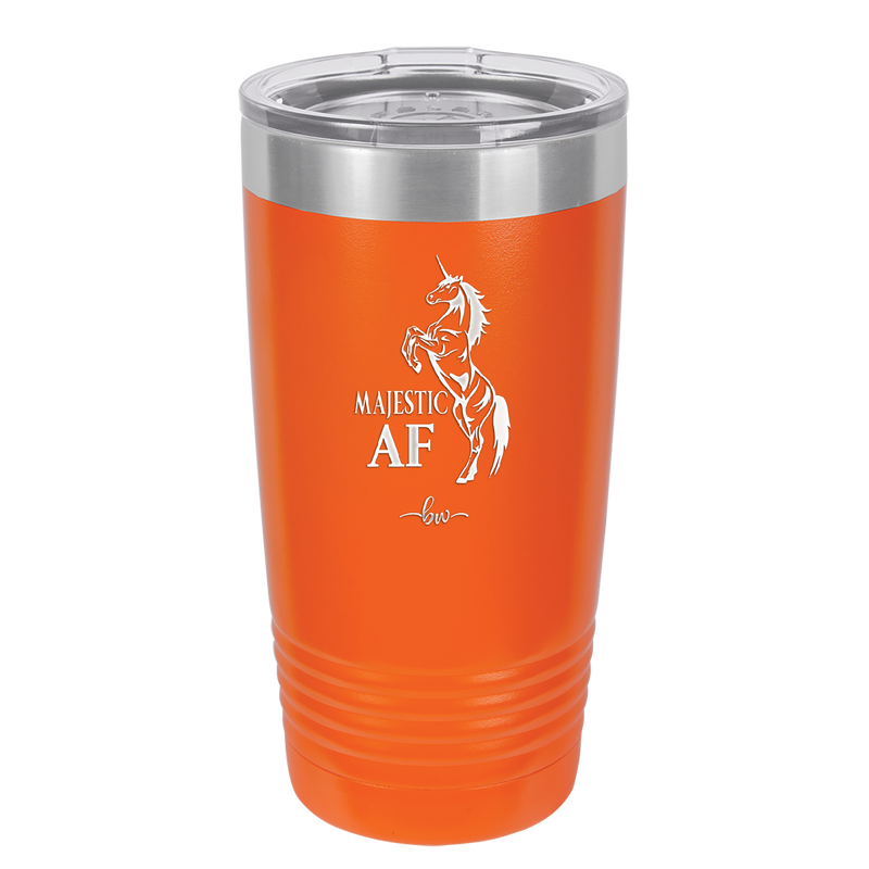 Majestic AF Unicorn - Laser Engraved Stainless Steel Drinkware - 1608 -