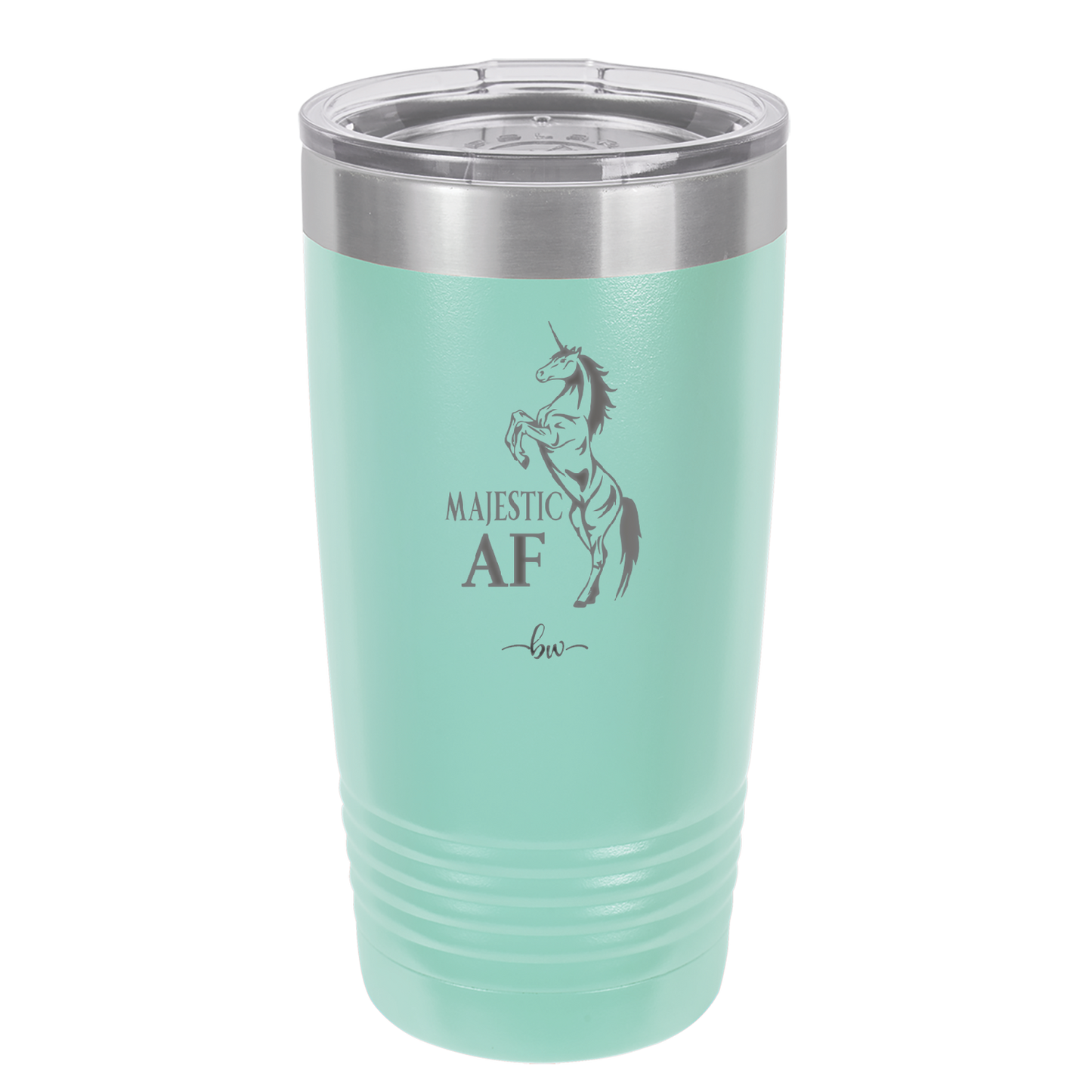 Majestic AF Unicorn - Laser Engraved Stainless Steel Drinkware - 1608 -