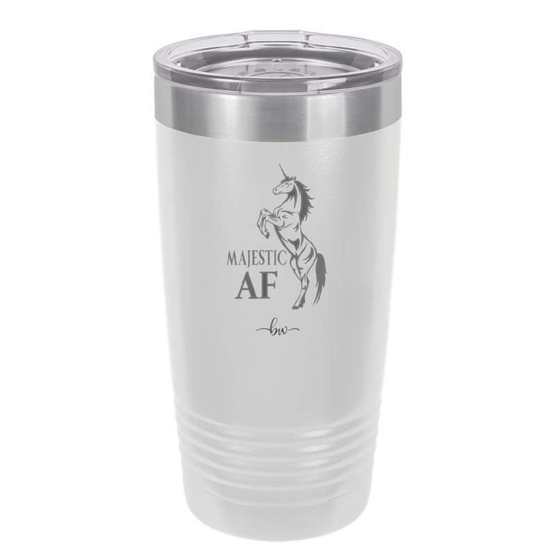 Majestic AF Unicorn - Laser Engraved Stainless Steel Drinkware - 1608 -