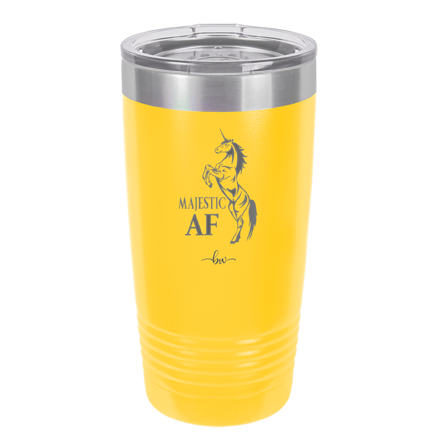 Majestic AF Unicorn - Laser Engraved Stainless Steel Drinkware - 1608 -