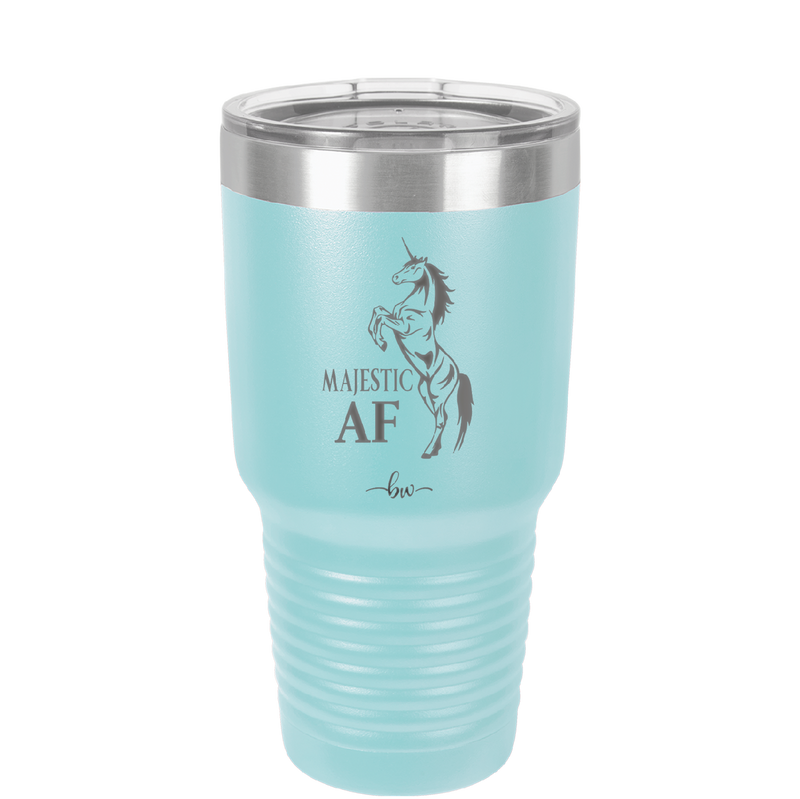 Majestic AF Unicorn - Laser Engraved Stainless Steel Drinkware - 1608 -