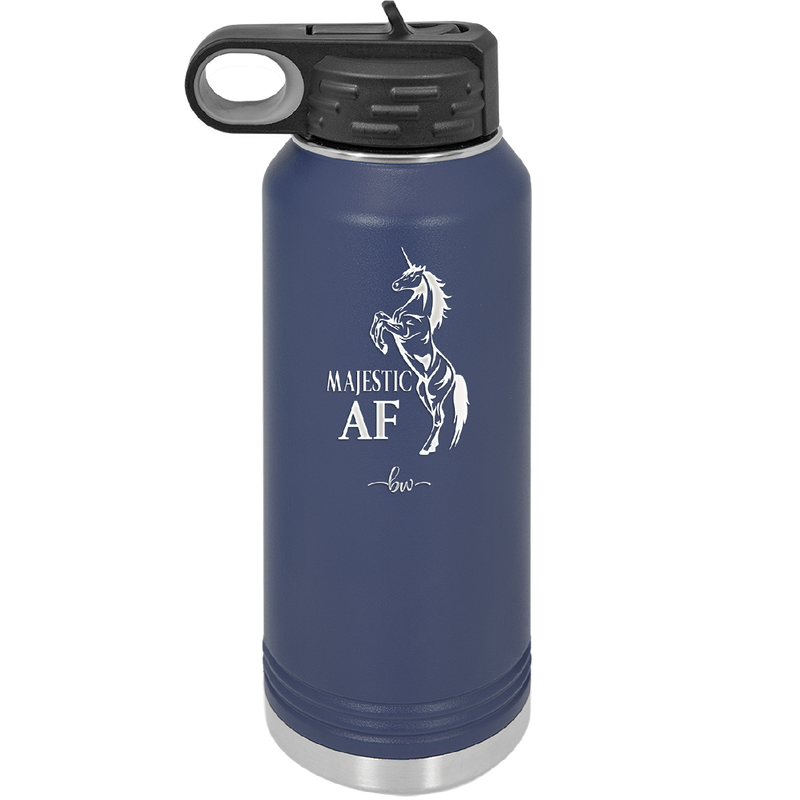 Majestic AF Unicorn - Laser Engraved Stainless Steel Drinkware - 1608 -