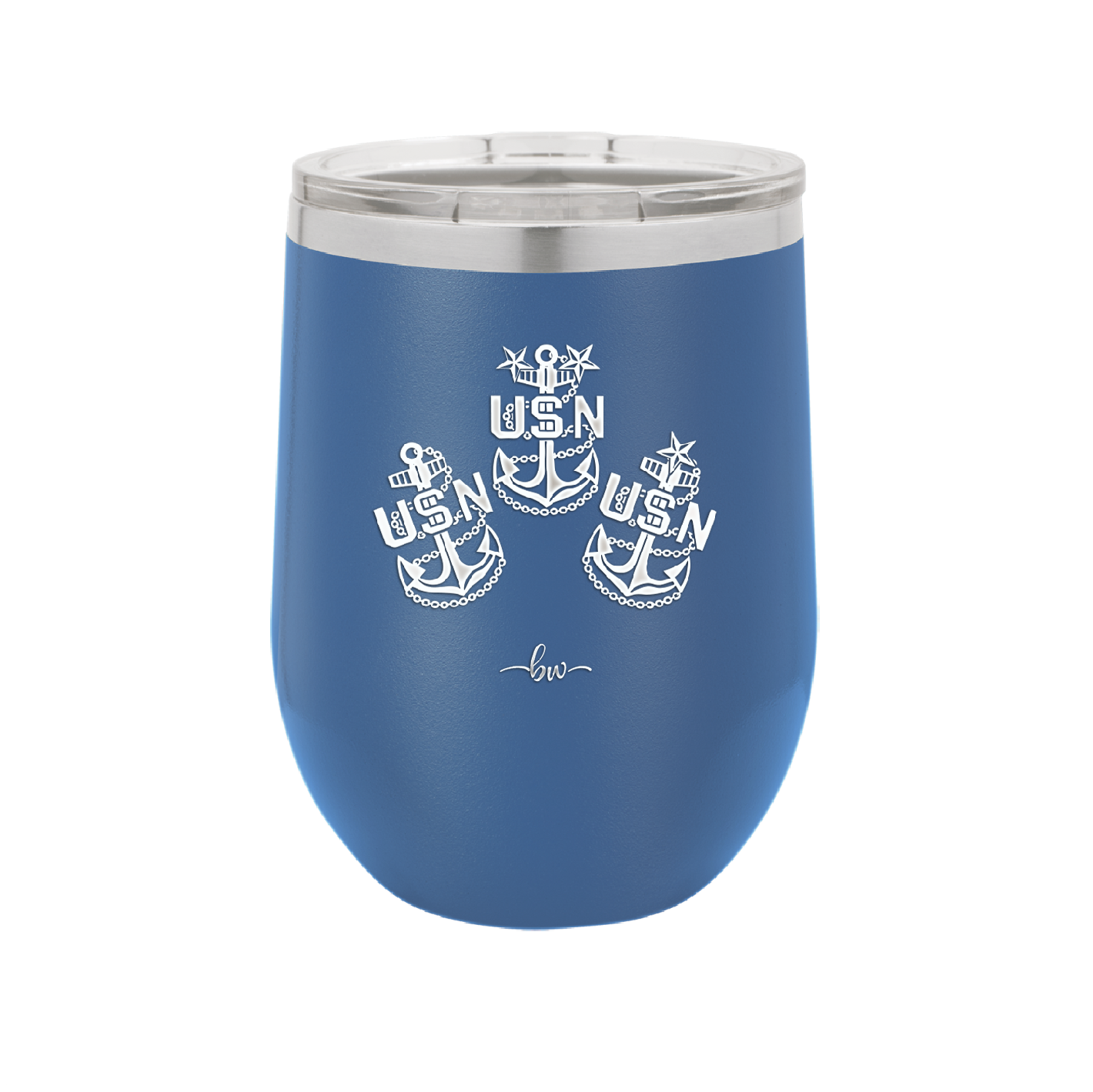 USN Petty Officer Anchor - Laser Engraved Stainless Steel Drinkware - 1609 -