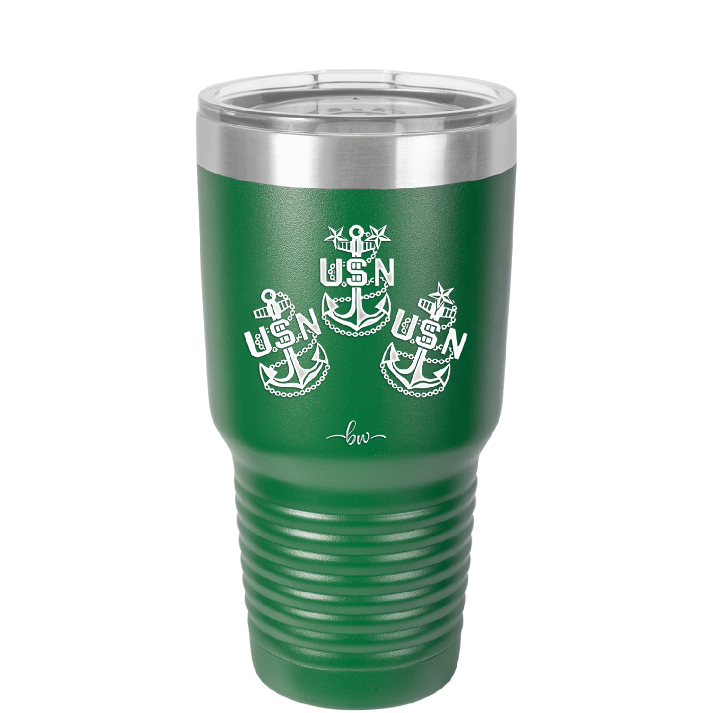 USN Petty Officer Anchor - Laser Engraved Stainless Steel Drinkware - 1609 -