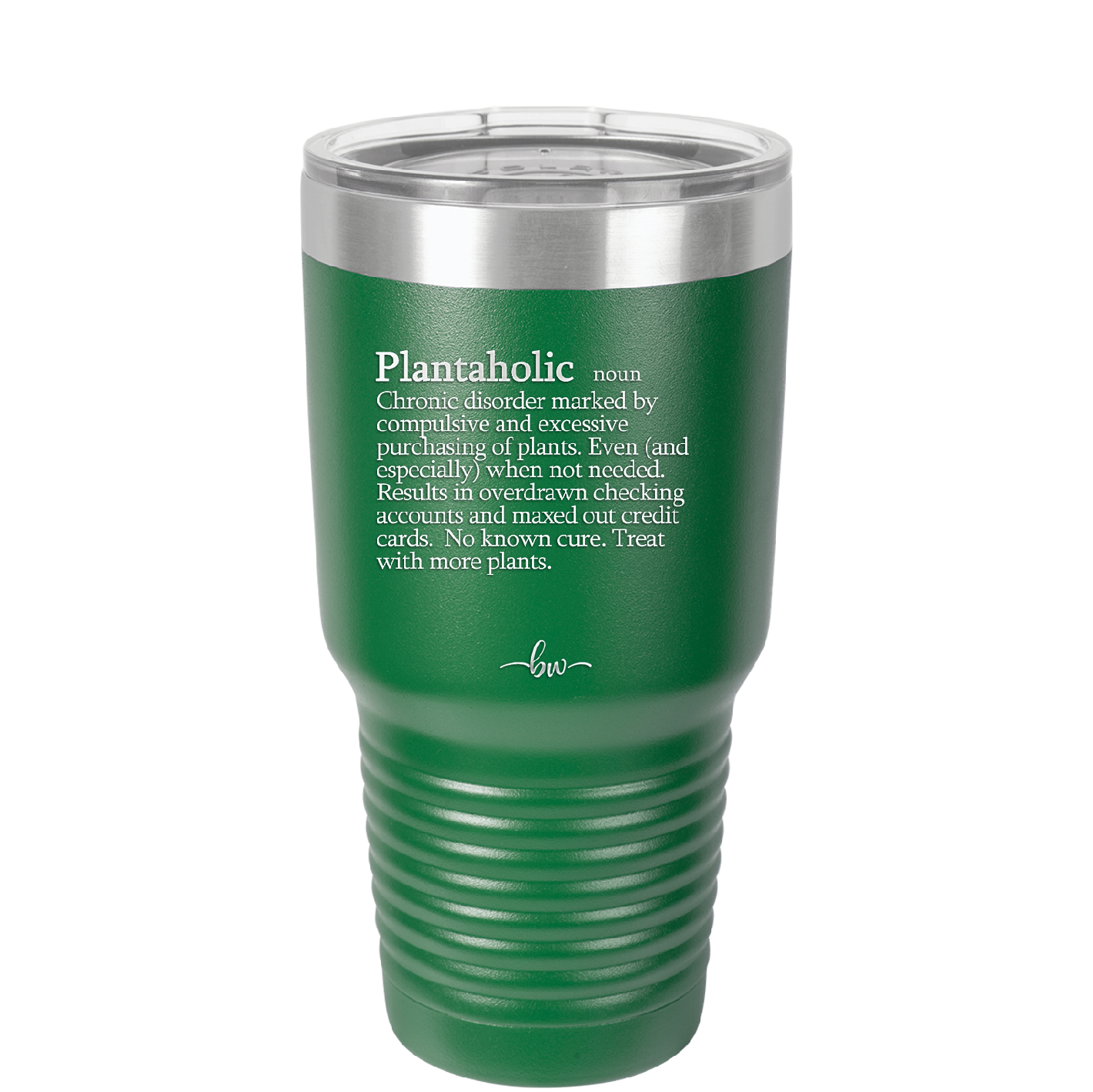 Plantaholic Definition - Laser Engraved Stainless Steel Drinkware - 1619 -
