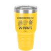 Easily Distracted by Plants - Laser Engraved Stainless Steel Drinkware - 1620 -